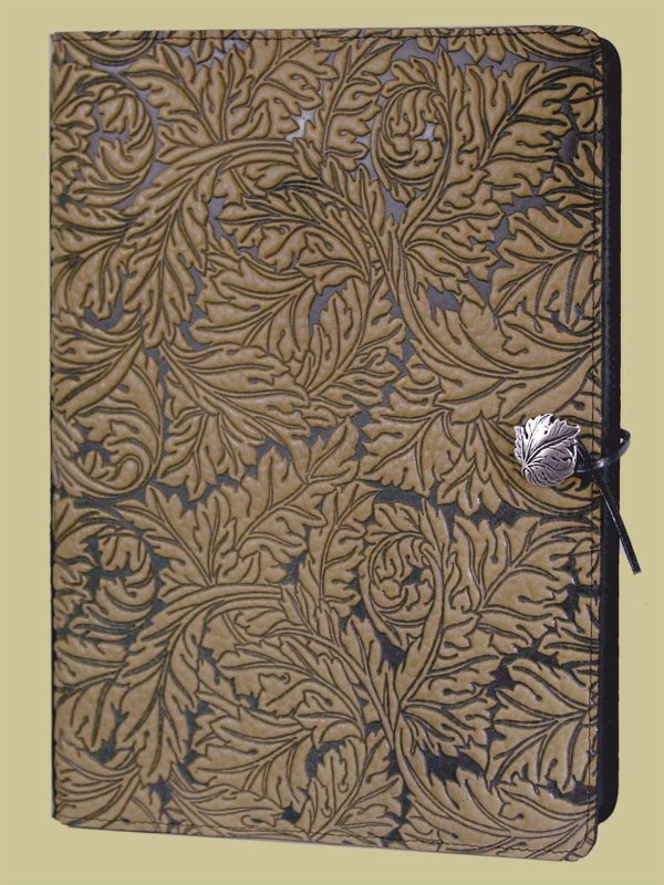 Extra-Large Classic Leather Journal Acanthus Leaves Extra-Large Classic Leather Journal Acanthus Leaves